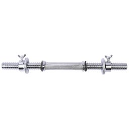 Barra Halter Maciça 40cm Recartilhada Com Rosca Yangfit - 2