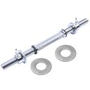 Ver imagem 1 de Barra Halter Maciça 40cm Recartilhada Com Rosca Yangfit