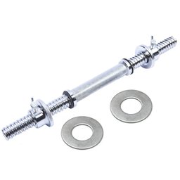 Barra Halter Maciça 40cm Recartilhada Com Rosca Yangfit - 1