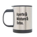 Ver imagem 1 de Caneca Mixer Inox com Tampa 380ml Inox Lyor
