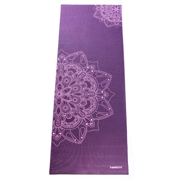 Tapete Yoga Mat Pilates PVC Ecológico 5mm Mandala Yangfit - 2