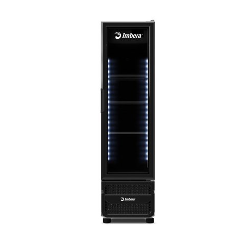 Refrigerador Expositor Vertical Imbera 244 Litros Full Black Bivolt Inverter Vr08