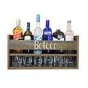 Ver imagem 1 de Mini Bar Decoração De Parede Adega 100% Mdf Bebidas Imbuia
