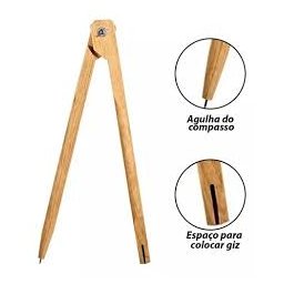 Compasso para Quadro Escolar 40 Cm - Pacote com 3 Unidades - 2