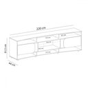 Ver imagem 6 de Rack com Painel para Tv até 86 Polegadas Seleto 2 Portas Cedro/off White - Pnr Móveis