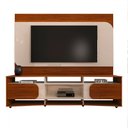 Ver imagem 2 de Rack com Painel para Tv até 86 Polegadas Seleto 2 Portas Cedro/off White - Pnr Móveis