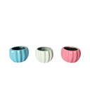 Ver imagem 1 de Kit 3 Vasos Decorativos de Cerâmica Coloridos – Sala, Varanda, Escritório, Plantas e Flores