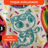 Roupão Aveludado Lepper Estampado Personagens Infantil a Casa Mágica da Gabby M - 4