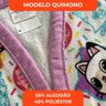 Roupão Aveludado Lepper Estampado Personagens Infantil a Casa Mágica da Gabby M - 6