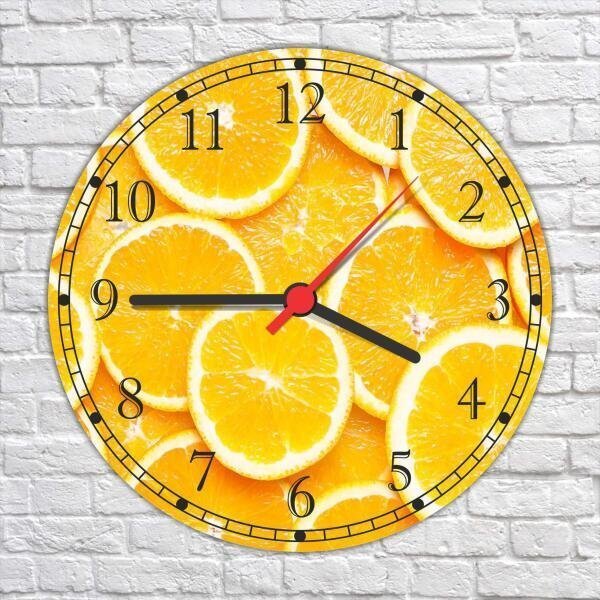 Relógio De Parede Frutas Cozinha Gourmet Com 40 Cm R02 | MadeiraMadeira