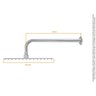 DUCHA SLIM 20X20 COM BRACO CURVO 38 CM - 2