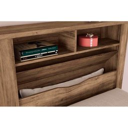 Cama de Casal Invicta com Baú + 2 Nichos Jatoba - Santos Andirá - 4