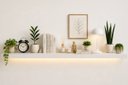 Ver imagem 1 de Prateleira MDF 30mm LED 270x20 Suporte Invisivel Branco 3000k 220V
