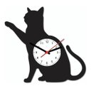 Ver imagem 1 de Relógio de Parede - Gato Preto Corpo Pet 30x30xcm
