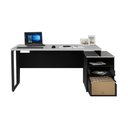 Ver imagem 5 de Escrivaninha Mesa de Escritório 172cm 2 Gavetas Flex Multimóveis CR25310 
