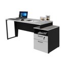Ver imagem 2 de Escrivaninha Mesa de Escritório 172cm 2 Gavetas Flex Multimóveis CR25310 