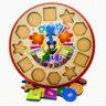 Relógio Pedagógico Educativo Brinquedo Palhacinho Em Madeira - 9