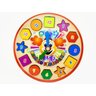Relógio Pedagógico Educativo Brinquedo Palhacinho Em Madeira - 7