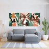 Quadros Para Sala Africanas Estilizadas 3 Telas 60x45cm - 6