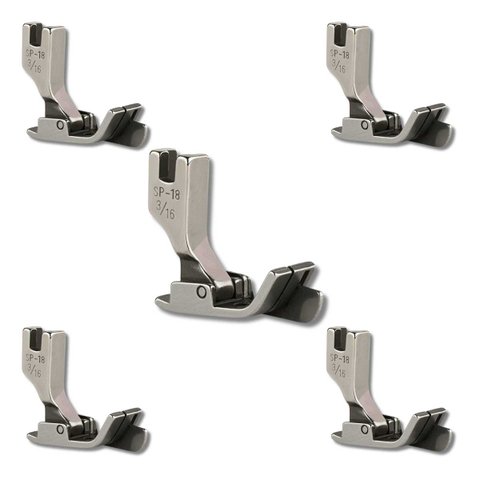 05 Calcadores Pesponto Lado Direito C. Guia Reta Industrial 5mm Sp-18 3/16