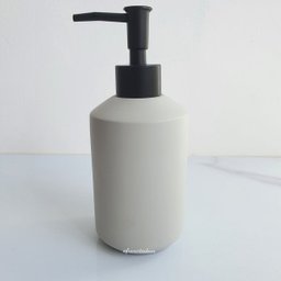 Porta Sabonete Liquido de Cimento Cinza e Preto 17,5cm - 1