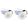 Kit 2 Mini Spot Led Embutir Redondo 6500k 3w Branco Frio 4,5cm Bivolt Pix Mini Spot Led Sl (1-3)x1w - 1