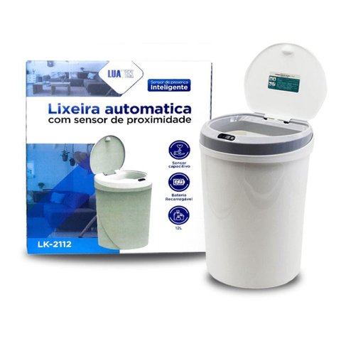Lixeira Automática com Sensor 12l para Cozinha Banheiro