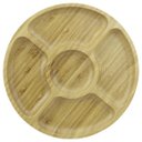 Ver imagem 1 de Petisqueira Redonda Bambu 5 Divisórias Prato 20Cm Dinasty
