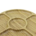 Ver imagem 3 de Petisqueira Redonda Bambu 5 Divisórias Prato 20Cm Dinasty