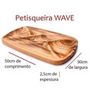 Ver imagem 2 de Petisqueira Tábua de Aperitivos Grande- Madeira Maciça Nobre