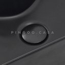 Ver imagem 4 de Cuba De Apoio Para Banheiro Retangular Slim Louça Cerâmica 40 cm Cornalina Pingoo.casa - Preto