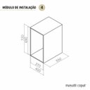 Ver imagem 3 de Lixeira Deslizante Inox Dupla 18L cada Tampa Articulada 36,5x50x54cm Masutti