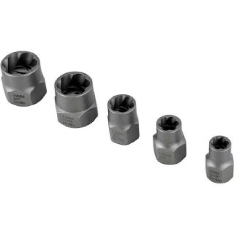 Jogo Soquete Saca Parafuso Porca 3/8 5 Peças 8 a 19mm - 3599505005 - Vonder