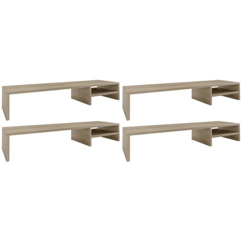 Kit 04 Suportes para Monitor Stand Home Office Lap 90 Cm L03 Amadeirado - Lyam