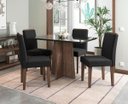 Ver imagem 1 de Jogo para Sala de Jantar com 4 Cadeiras e Mesa Ana New Ceval