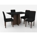 Ver imagem 2 de Jogo para Sala de Jantar com 4 Cadeiras e Mesa Ana New Ceval
