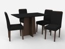 Ver imagem 2 de Jogo para Sala de Jantar com 4 Cadeiras e Mesa Ana New Ceval