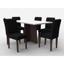 Ver imagem 1 de Jogo para Sala de Jantar com Mesa e Cadeiras Ana para 6 Lugares New Ceval