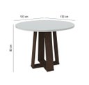 Ver imagem 2 de Mesa de Jantar Isabela com 4 Lugares Cadeiras Ana New Ceval - Big Shops