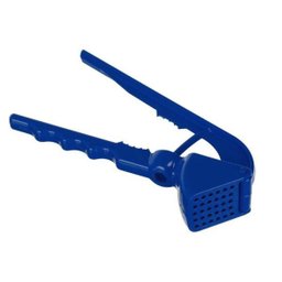 Espremedor De Alho Tradicional De Aluminio Azul Manual Lares - 1
