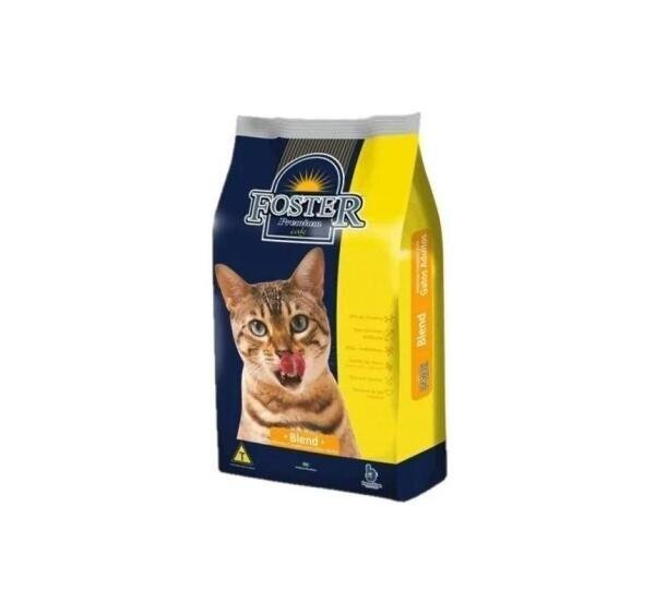 Ração Foster Premium Cats Blend Para Gatos Bichanos 8 Kg - 1