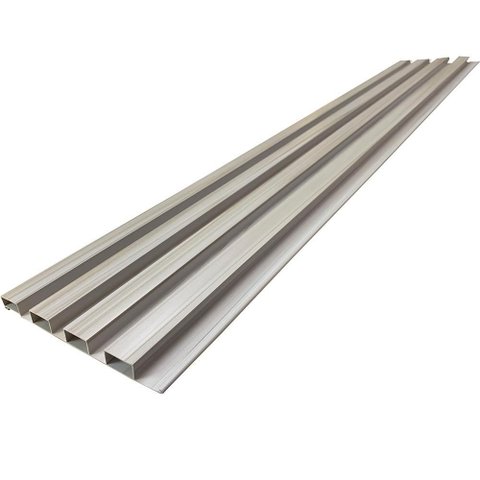 Painel Decorativo Ripado de Pvc Placa 270cmx15cm Bariri - Tk:marfim