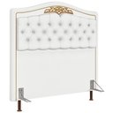 Ver imagem 1 de Cabeceira Cama Box Casal King 195cm Imperial J02 Corano Branco - Mpozenato