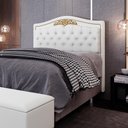 Ver imagem 2 de Cabeceira Cama Box Casal King 195cm Imperial J02 Corano Branco - Mpozenato
