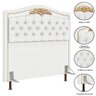 Cabeceira Cama Box Casal King 195cm Imperial J02 Corano Branco - Mpozenato - 4