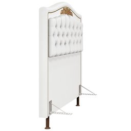Cabeceira Cama Box Casal King 195cm Imperial J02 Corano Branco - Mpozenato - 6 Cabeceira Cama Box Casal King 195cm Imperial J02 Corano Branco - Mpozenato - 6