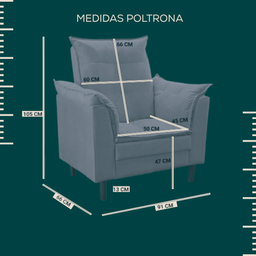Poltrona Amamentação e Mini Puff Opala Suede Bege Pés Palito - 4