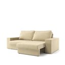 Ver imagem 5 de Sofá Capri 2 Lugares Retrátil e Reclinável 160cm Bege Suede