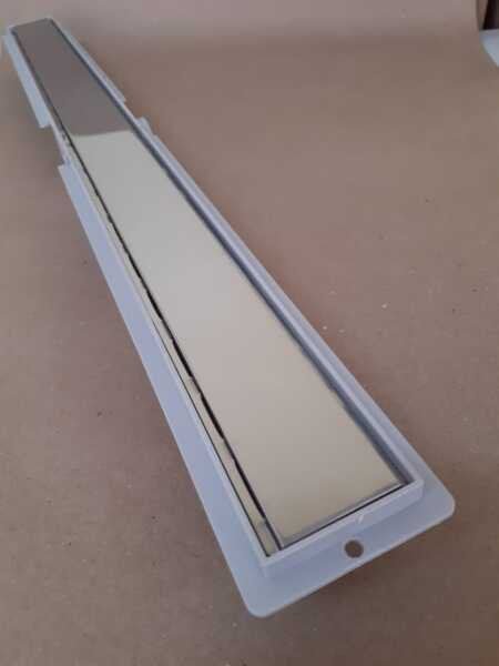 Ralo Linear Sifonado 5x70 Banheiro modelo Oculta Inox Polida - Ficone Reis - 2
