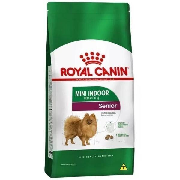 Ração Royal Canin Size Cães Mini Indoor Senior 2,5Kg - 1